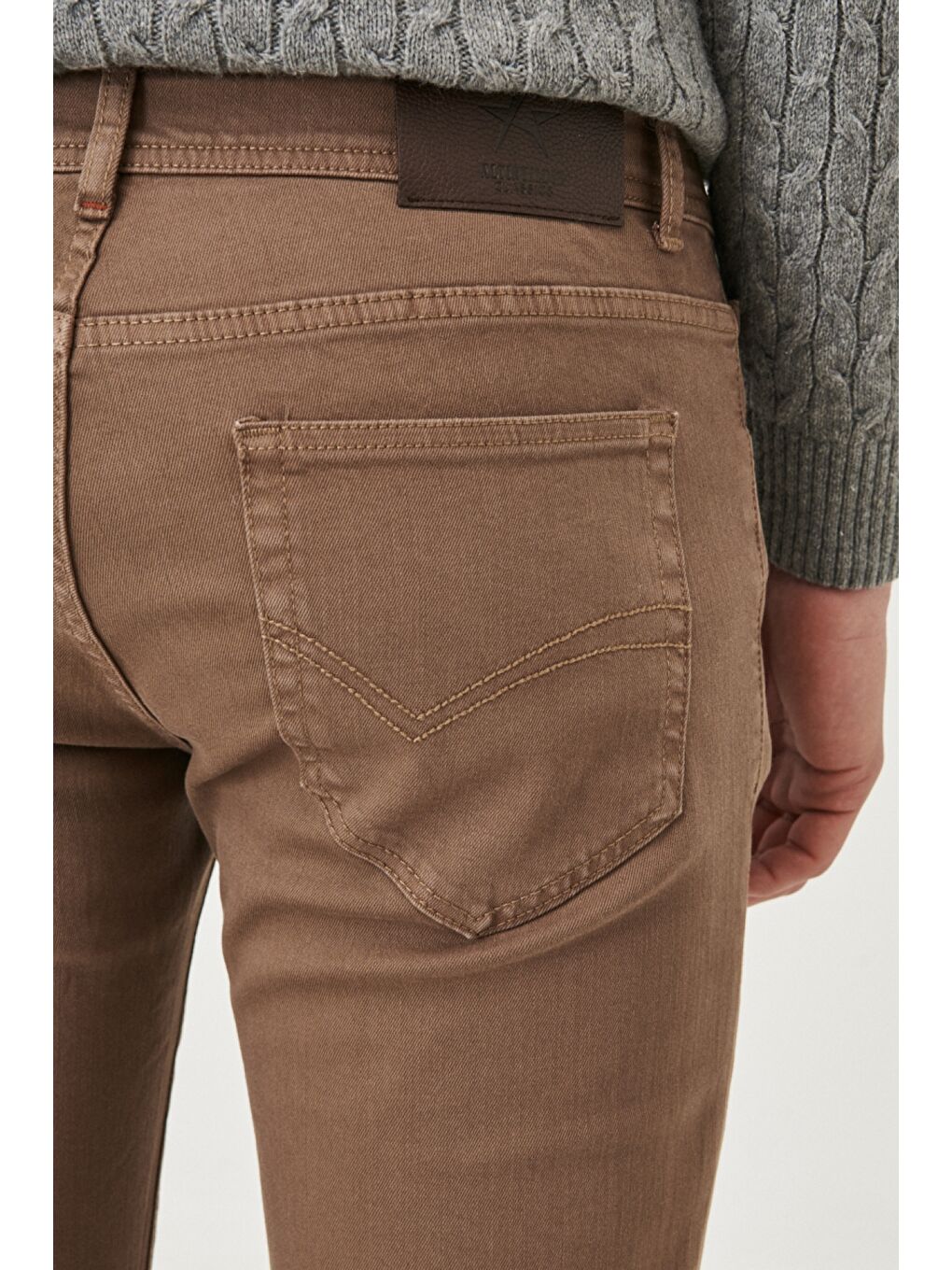 Erkek Antrasit 360 Derece Her Yöne Esneyen Slim Fit Dar Kesim Pamuklu Rahat Pantolon-4