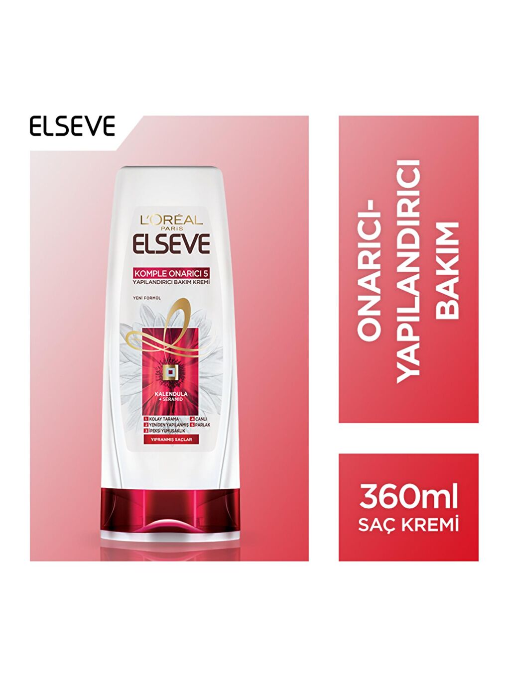 L'Oreal Paris Şeffaf Komple Onarıcı 5 Yapılandırıcı Bakım Kremi (360 ml) - 2