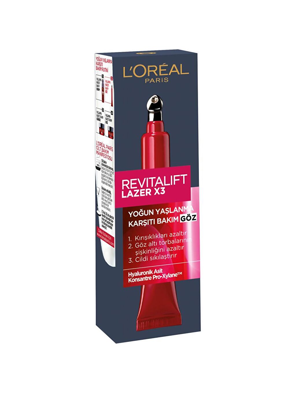 L'Oreal Paris Şeffaf Revitalift Lazer X3 Yaşlanma Karşıtı Göz Bakım Kremi (15 ml) - 2