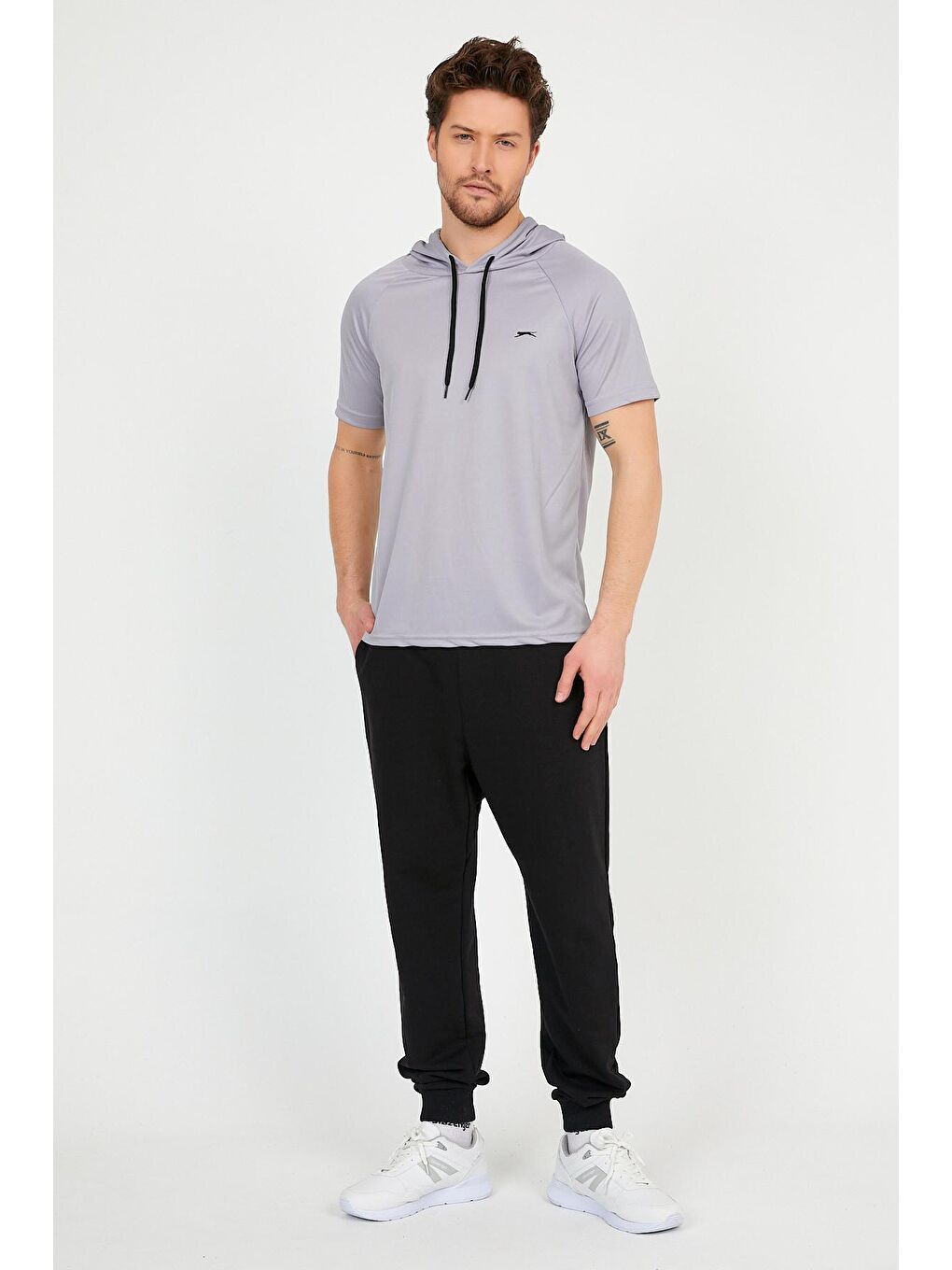 SLAZENGER Gri RAGNA Erkek T-Shirt Gri - 4