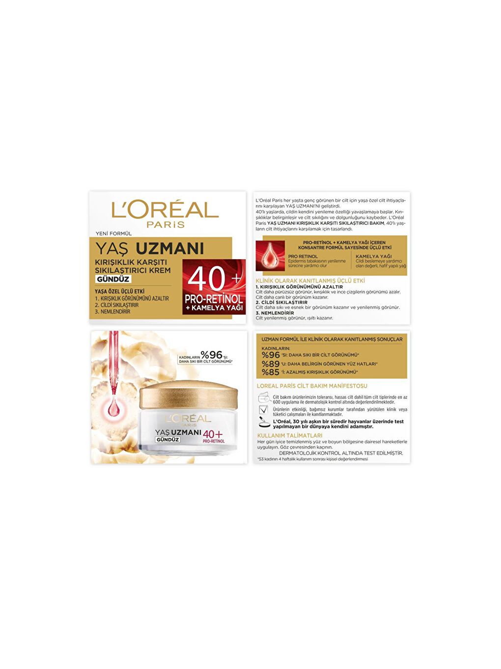 L'Oreal Paris Şeffaf Yaş Uzmanı 40+ Kırışıklık Karşıtı Sıkılaştırıcı Krem - 2