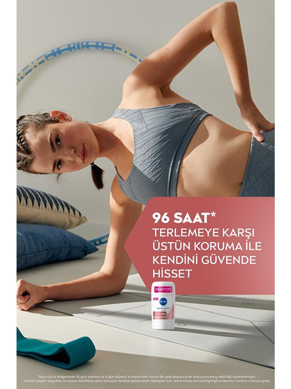 Kadın Stick Deodorant Derma Control Clinical 50ml ve Creme Soft Duş Jeli 750ml, Banyo Lif Hediyeli-1