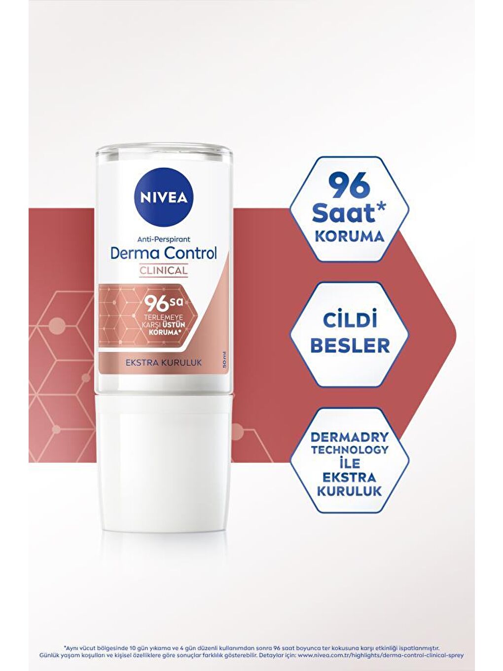 Creme Soft Duş Jeli 500ml ve Kadın Roll-on Deodorant Derma Control Clinical 50ml, Banyo Lifi Hediye-1