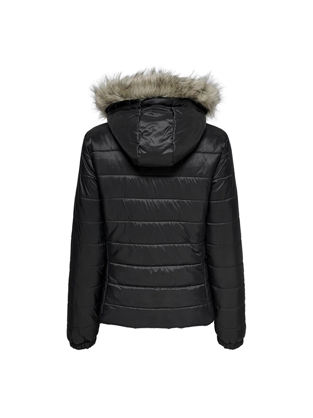 Only Fur Padded Kadın Siyah şişme Mont - 2
