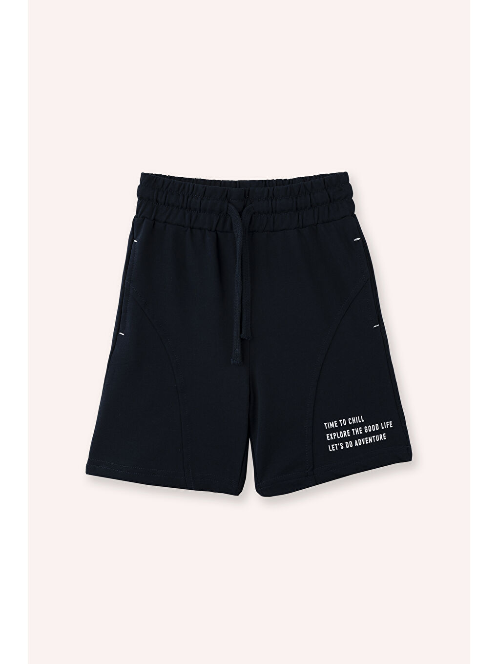 Lacivert Erkek Çocuk Şort Sarı