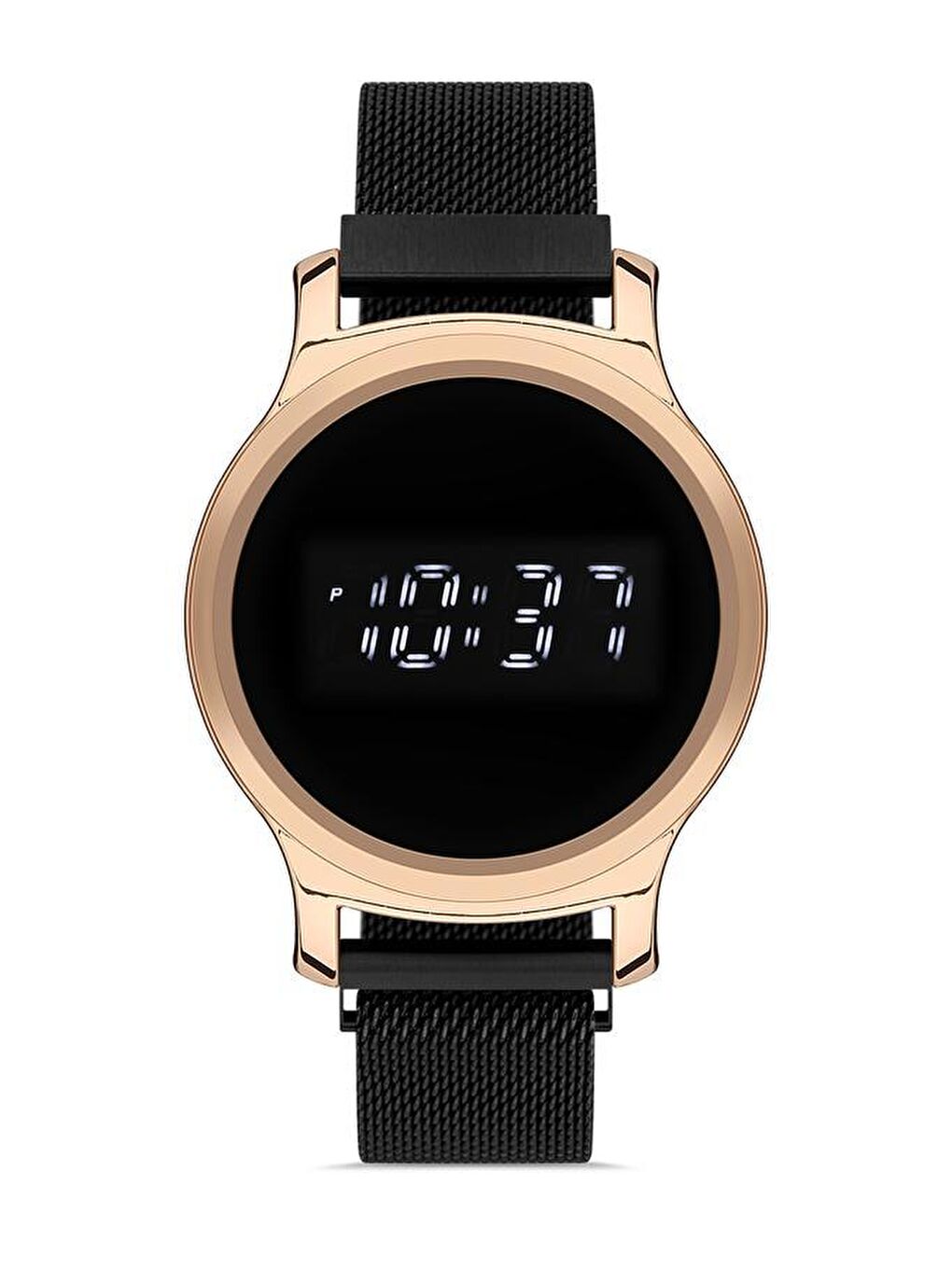 Royal Club de Polo Barcelona RPSM001901 Erkek Siyah Hasır Dijital Led Kol Saati