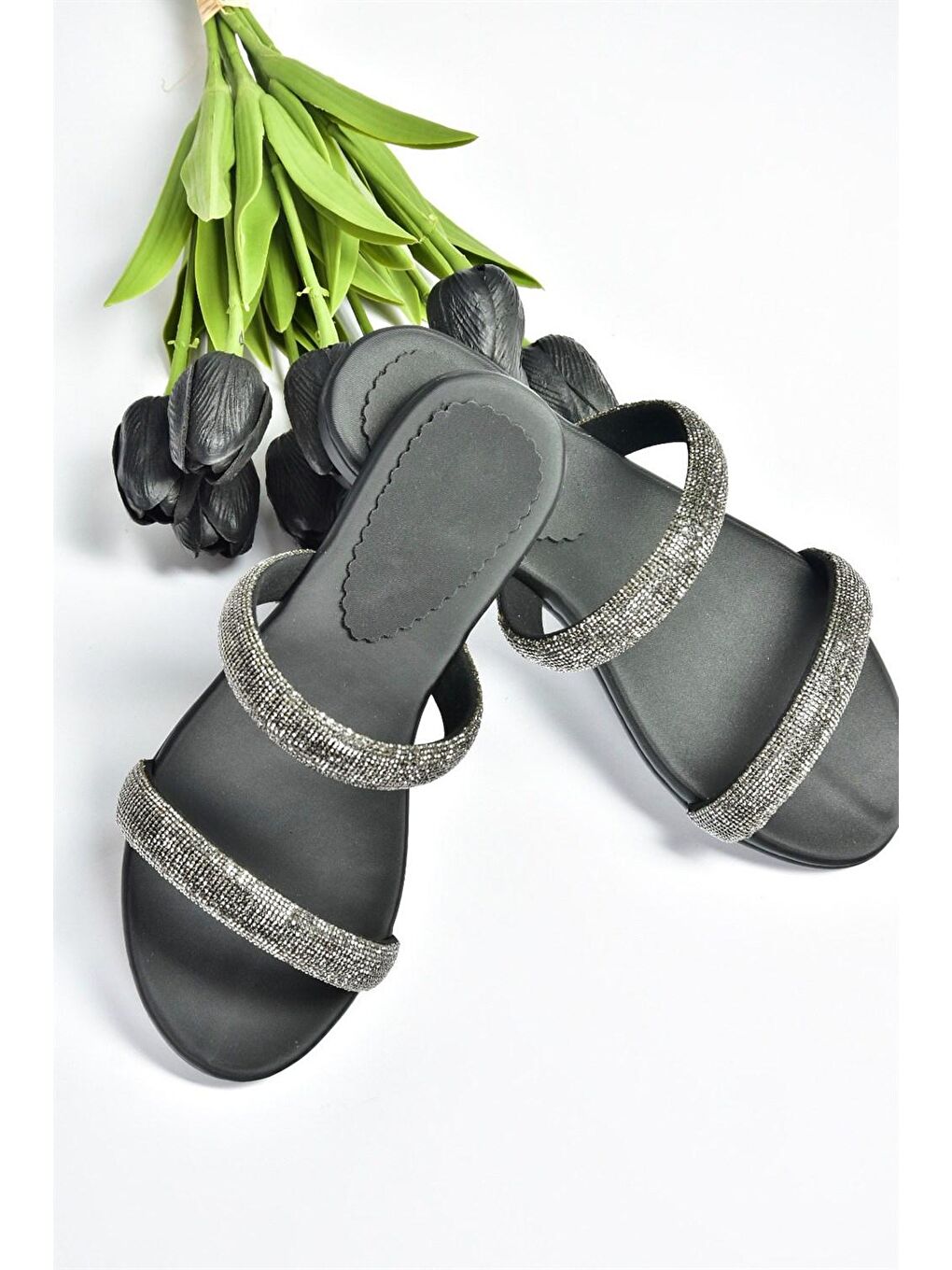 M272003509 Siyah Kadın Terlik