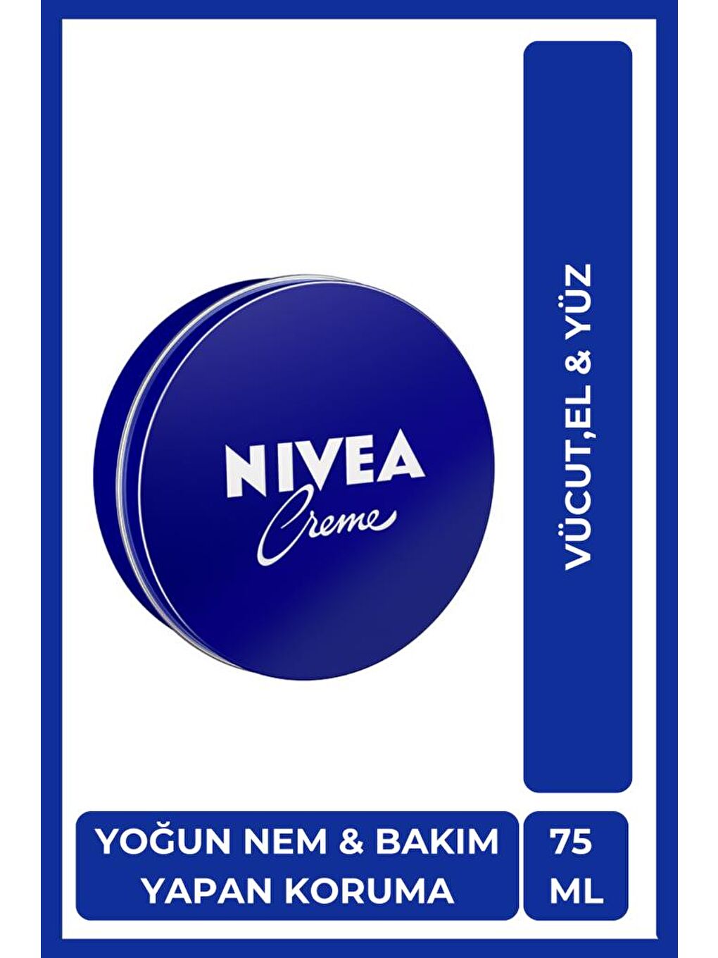 NIVEA Bakım Kremi Metal Kutu Klasik 75 ml