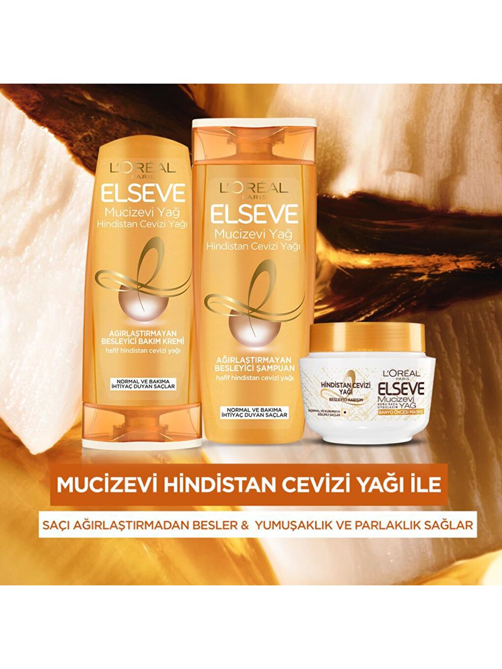 L'Oreal Paris Şeffaf Mucizevi Hindistan Cevizi Yağı Ağırlaştırmayan Besleyici Bakım Kremi (360 ml) - 6