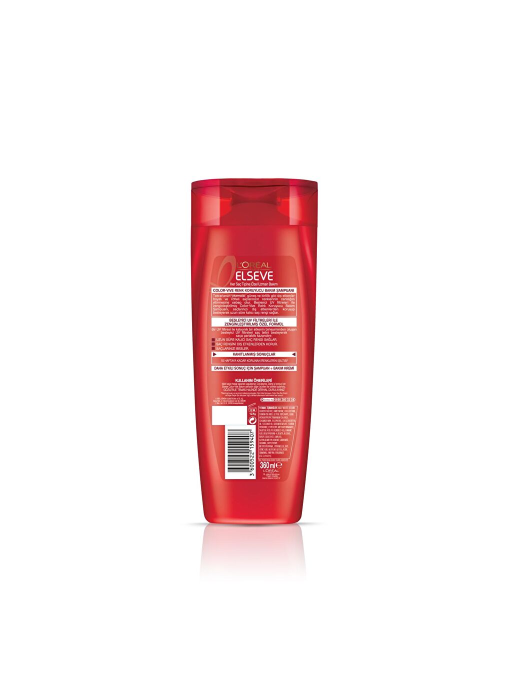 L'Oreal Paris Şeffaf Colorvive Renk Koruyucu Bakım Şampuanı (360 ml) - 2