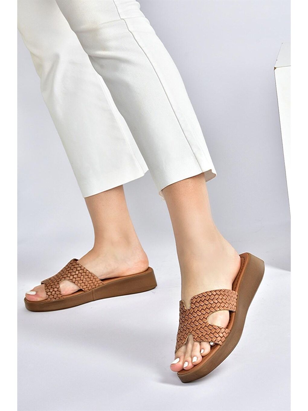 Kahverengi M291801603 Taba Kadın Terlik