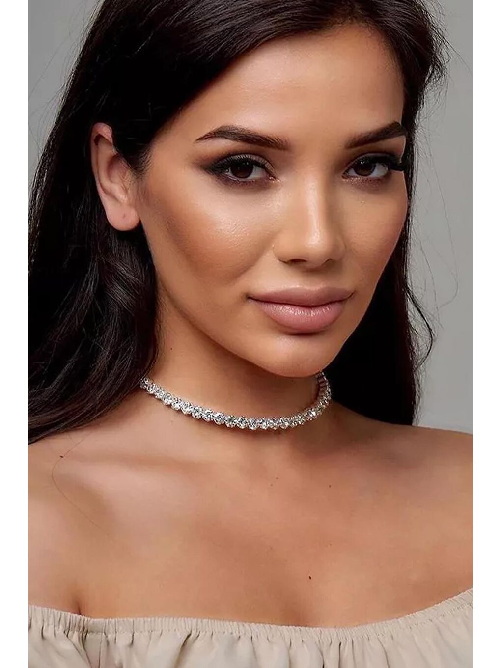 Sarı Parlak Zirkon Kalp Kesimli Taşlı Choker Suyolu Kolye-9