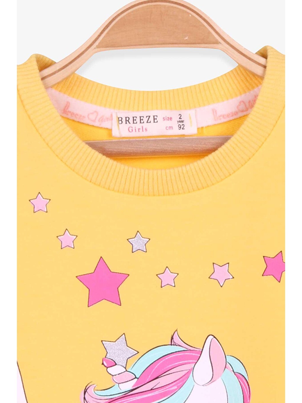 Kız Bebek Sweatshirt Sarı (2 Yaş)-1
