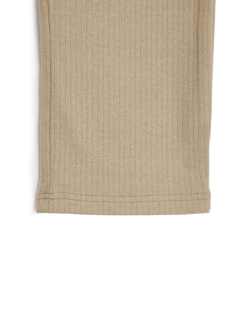 Beli Lastikli Bej Kız Çocuk Eşofman Altı - Rahat Geniş Paça Kalın Kumaş 7-8-9-10-11-12-13-14 Yaş-4