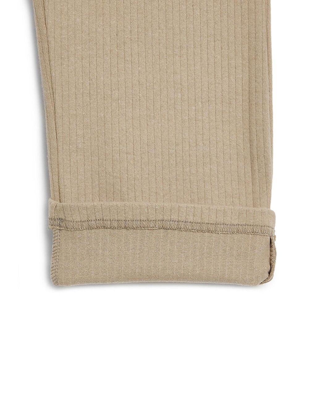 Beli Lastikli Bej Kız Çocuk Eşofman Altı - Rahat Geniş Paça Kalın Kumaş 7-8-9-10-11-12-13-14 Yaş-5