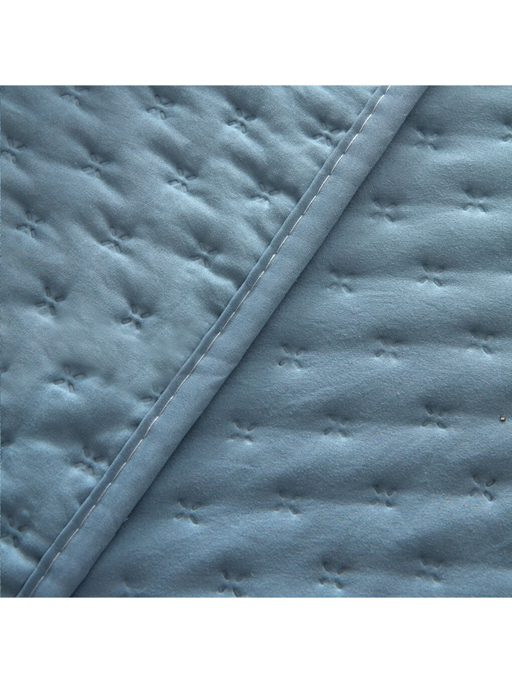 Bedspreado Yıkanmış Mikro İndigo Yatak Örtüsü Tek Kişilik 160x220-2