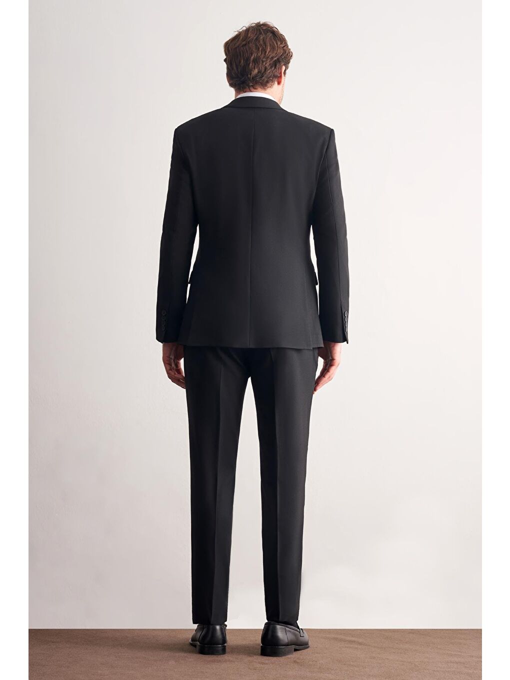 Siyah Kırlangıç Yaka Tam Astar 6 Drop Slim Fit Takım Elbise 1001255162-9