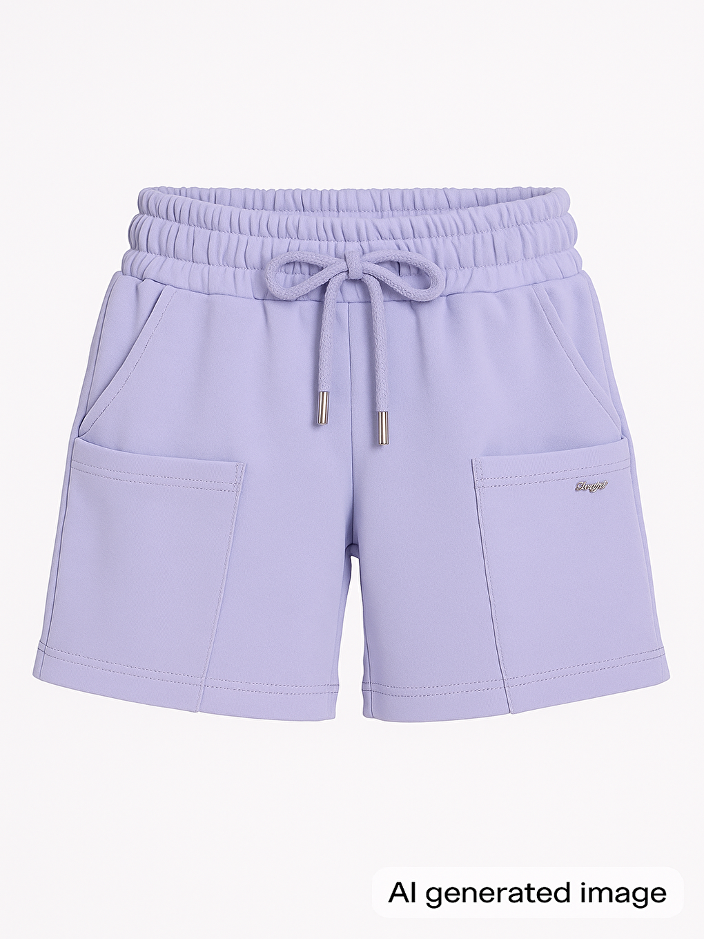 Lila Kız Çocuk Şort