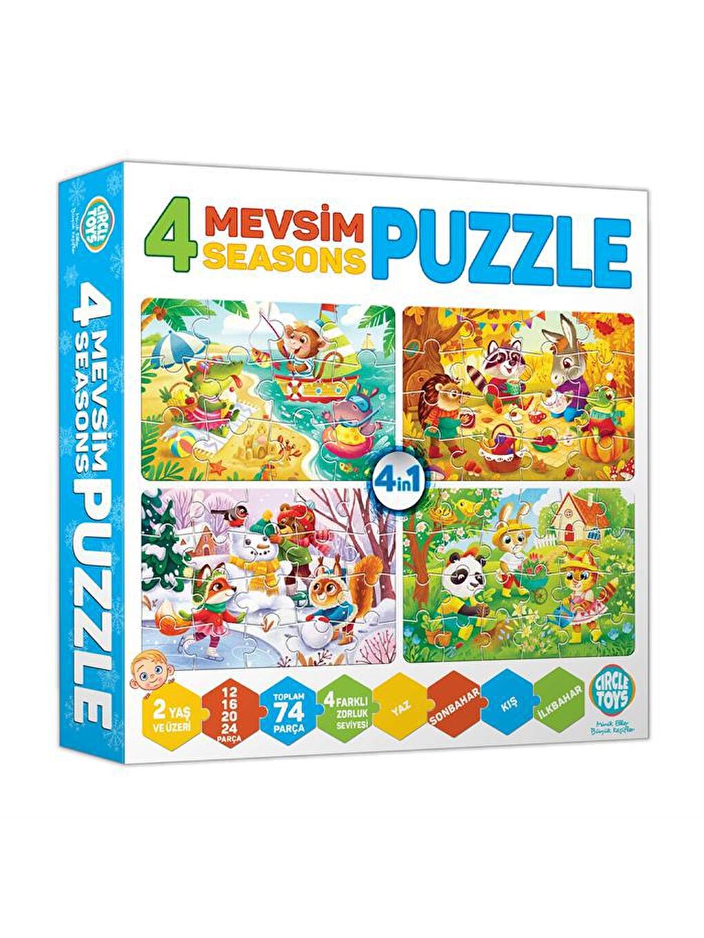 Circle Toys Karışık 4 Mevsim Puzzle