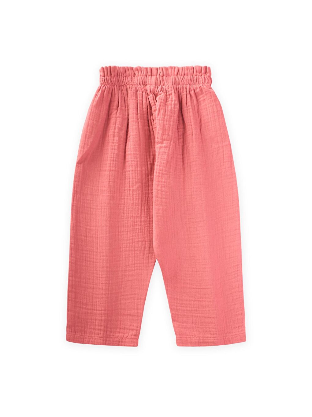 Mercan Kız Çocuk Fırfır Müslin Pantolon-1