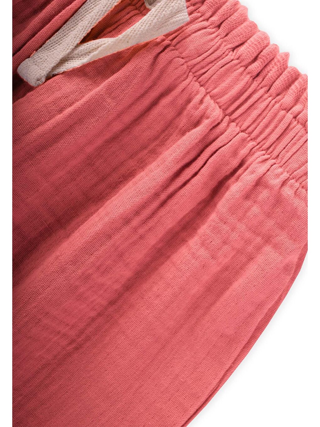 Mercan Kız Çocuk Fırfır Müslin Pantolon-2