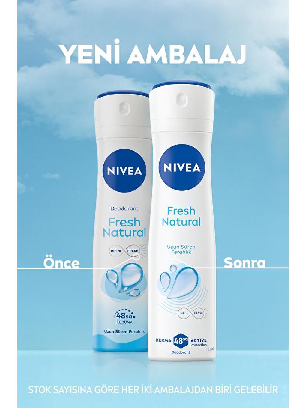 Fresh Natural Kadın Sprey Deodorant 150 ml, 48 Saat Koruma, Hızlı Kuruma, Uzun Süren Ferahlık-1