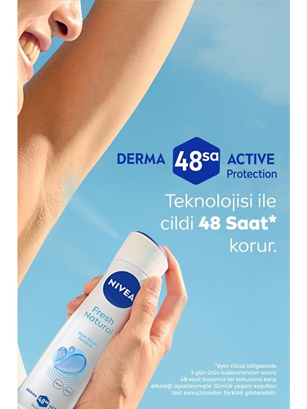 Fresh Natural Kadın Sprey Deodorant 150 ml, 48 Saat Koruma, Hızlı Kuruma, Uzun Süren Ferahlık-3