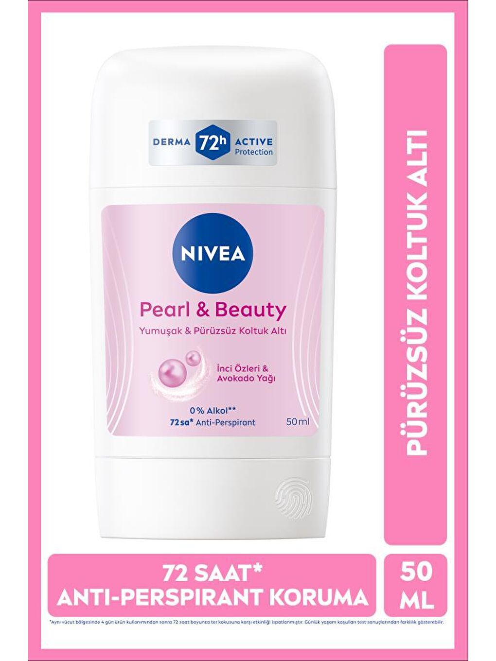 Kadın Stick Deodorant Pearl&Beauty, 48 Saat Anti-Perspirant Koruma 50 ml