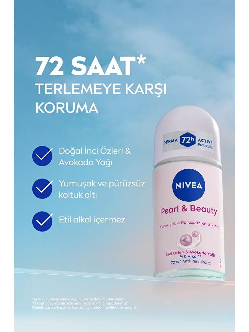 Kadın Roll On Deodorant Pearl & Beauty 50 ml, 48 Saat Anti-Perspirant Koruma-2
