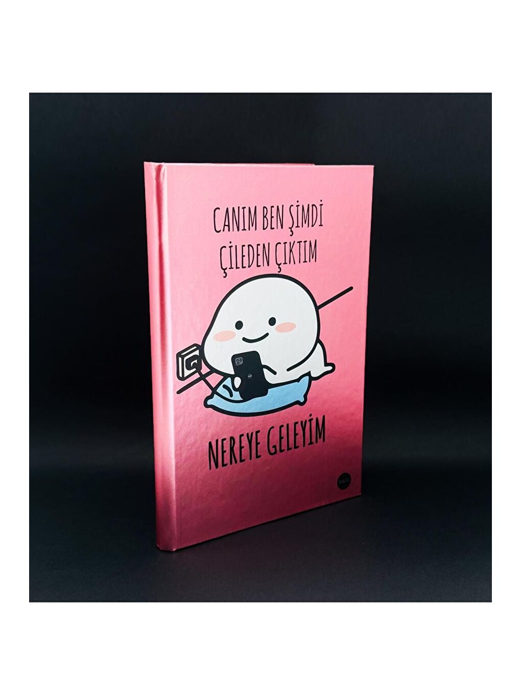 Metal Kapaklı Çileden Çıktım Tasarımlı Lastikli Defter