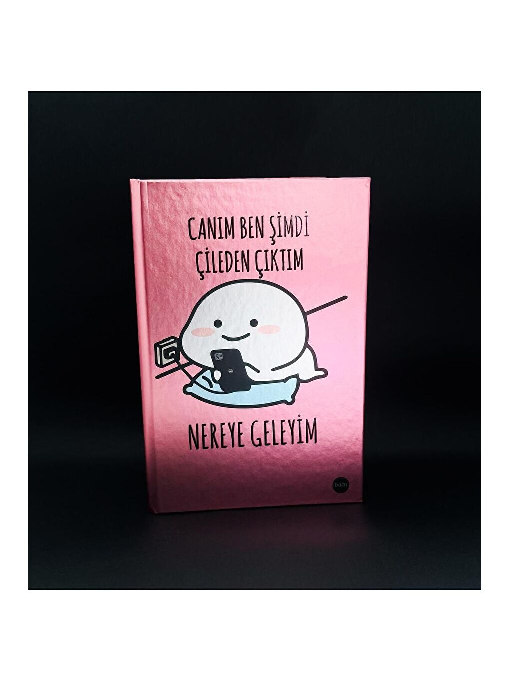 Metal Kapaklı Çileden Çıktım Tasarımlı Lastikli Defter-3