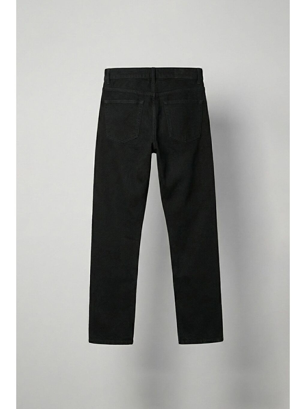 Erkek Baggy Fit Basic Jean Pantolon Siyah-6