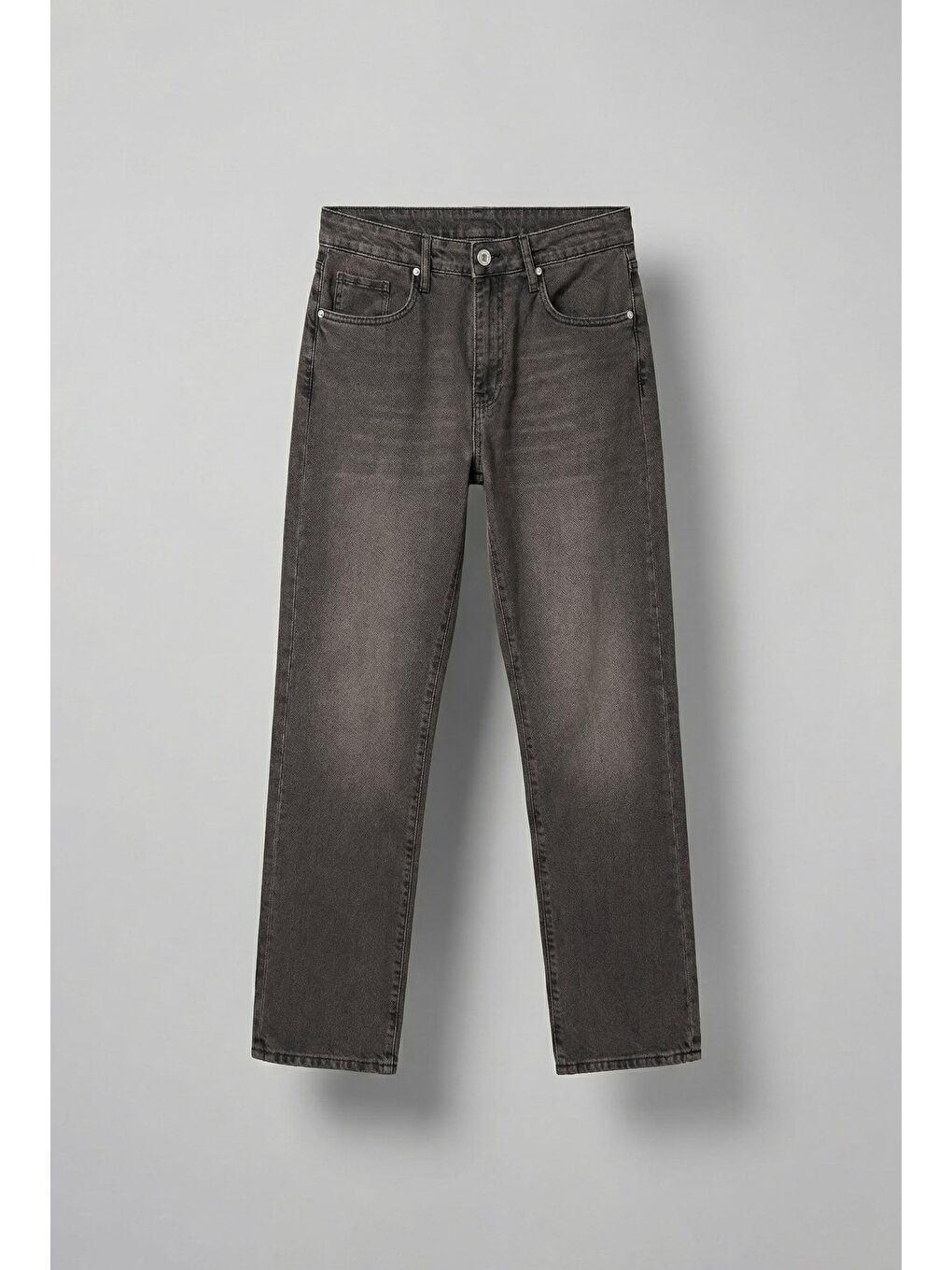 Erkek Yıkamalı Baggy Fit Jean Pantolon Kahverengi