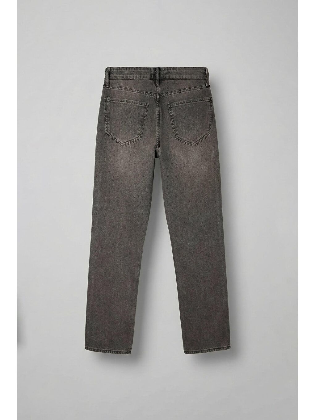 Erkek Yıkamalı Baggy Fit Jean Pantolon Kahverengi-1