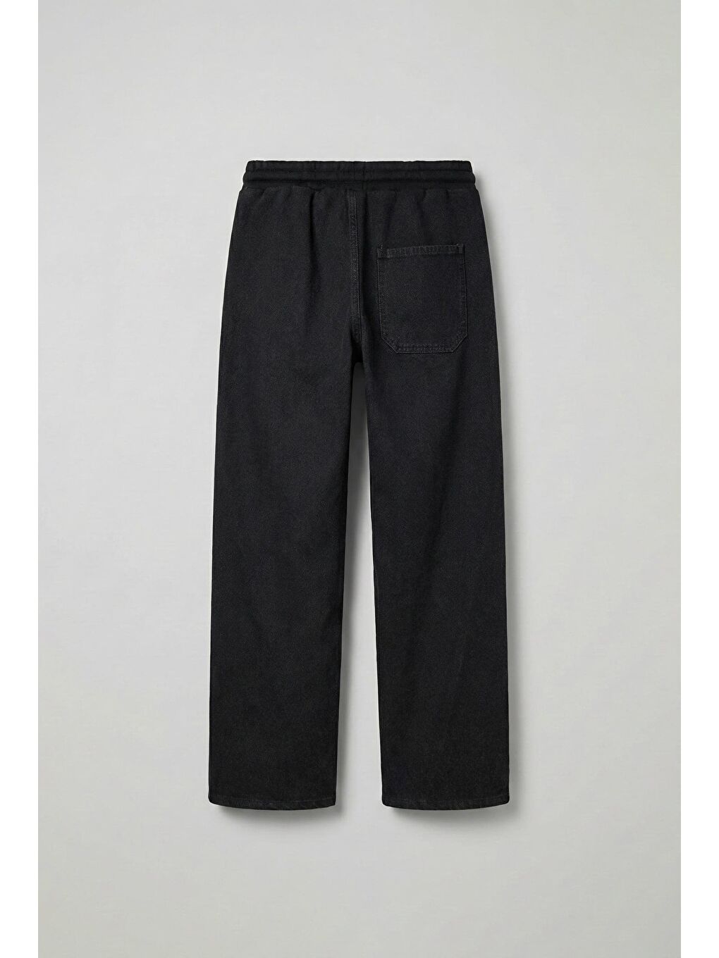 Baggy Fit Şerit Detaylı Duo Jean Siyah-1