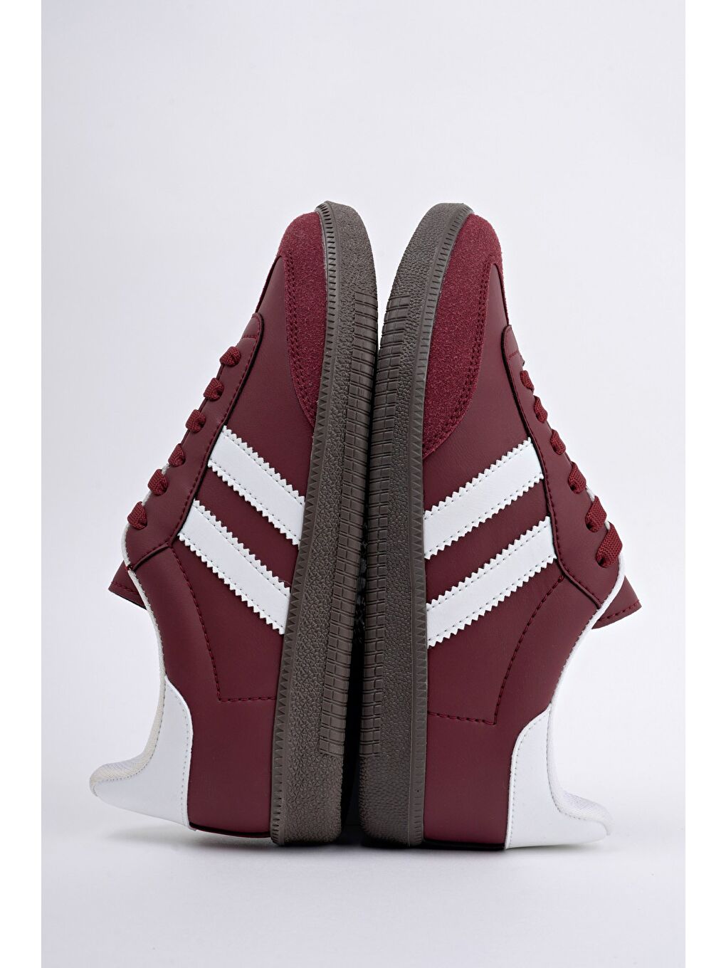 Bordo GORDON Unisex Ortopedik Günlük Bağcıklı Yürüyüş Koşu Sneaker Spor Ayakkabı-8