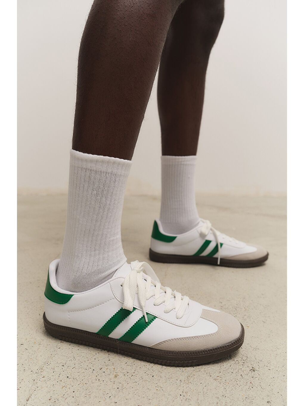 Yeşil GORDON Unisex Ortopedik Günlük Bağcıklı Yürüyüş Koşu Sneaker Spor Ayakkabı-2