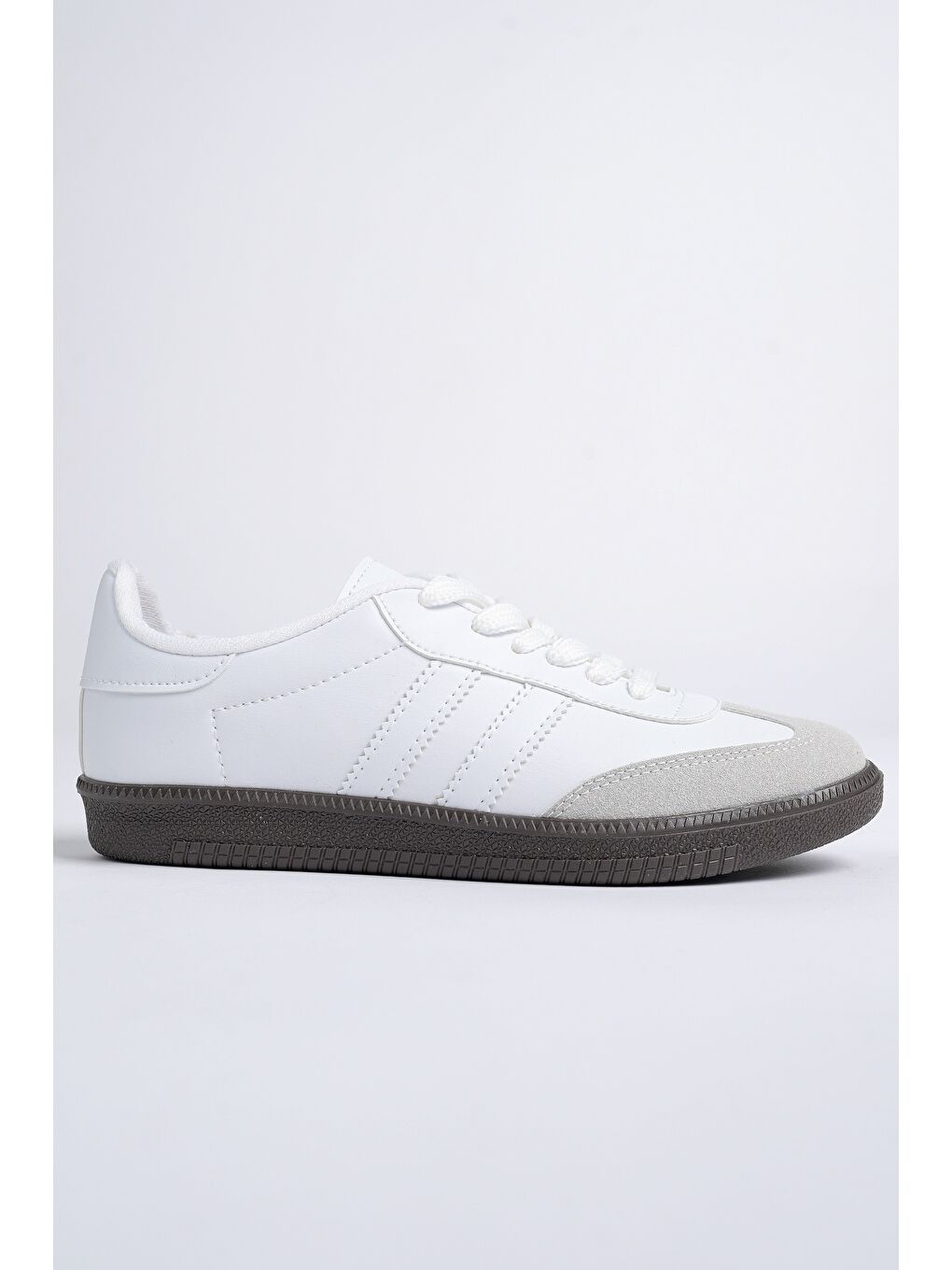 Beyaz GORDON Unisex Ortopedik Günlük Bağcıklı Yürüyüş Koşu Sneaker Spor Ayakkabı-1