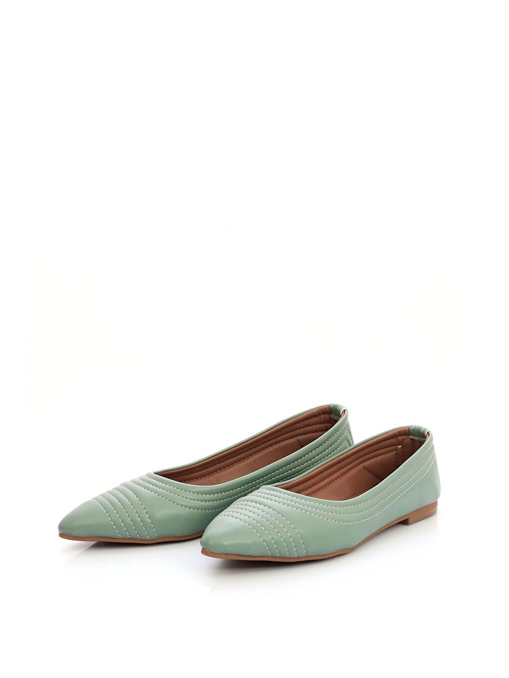 Siyah Gön Sivri Burun Düz Taban Kadın Babet 37220