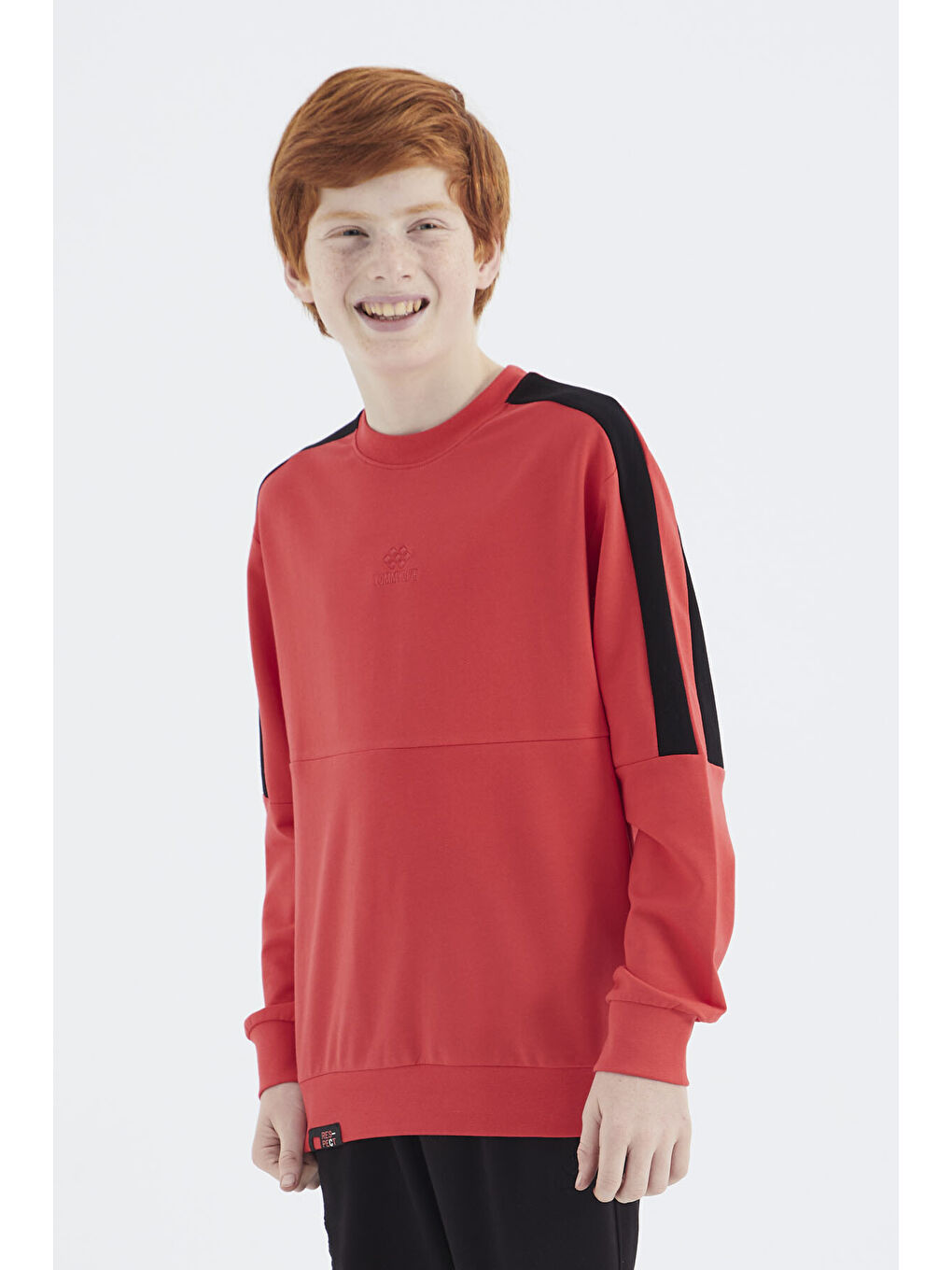 Kırmızı Fiesta Basic O Yaka Erkek Çocuk Sweatshirt - 11182