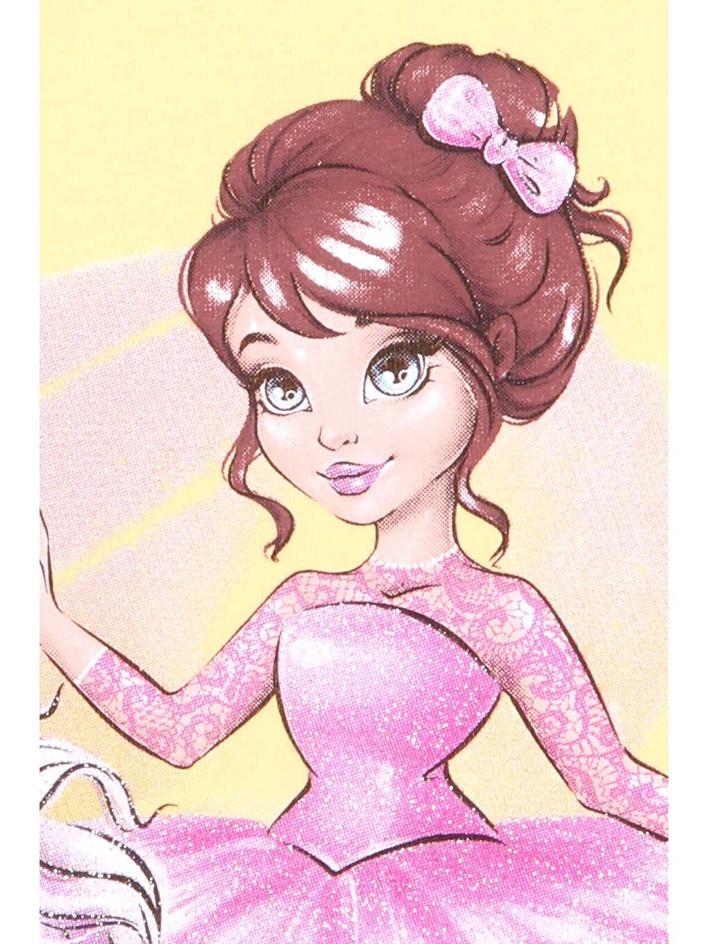 Kız Çocuk Taytlı Takım Kız Baskılı Sarı (3-4 Yaş)-3