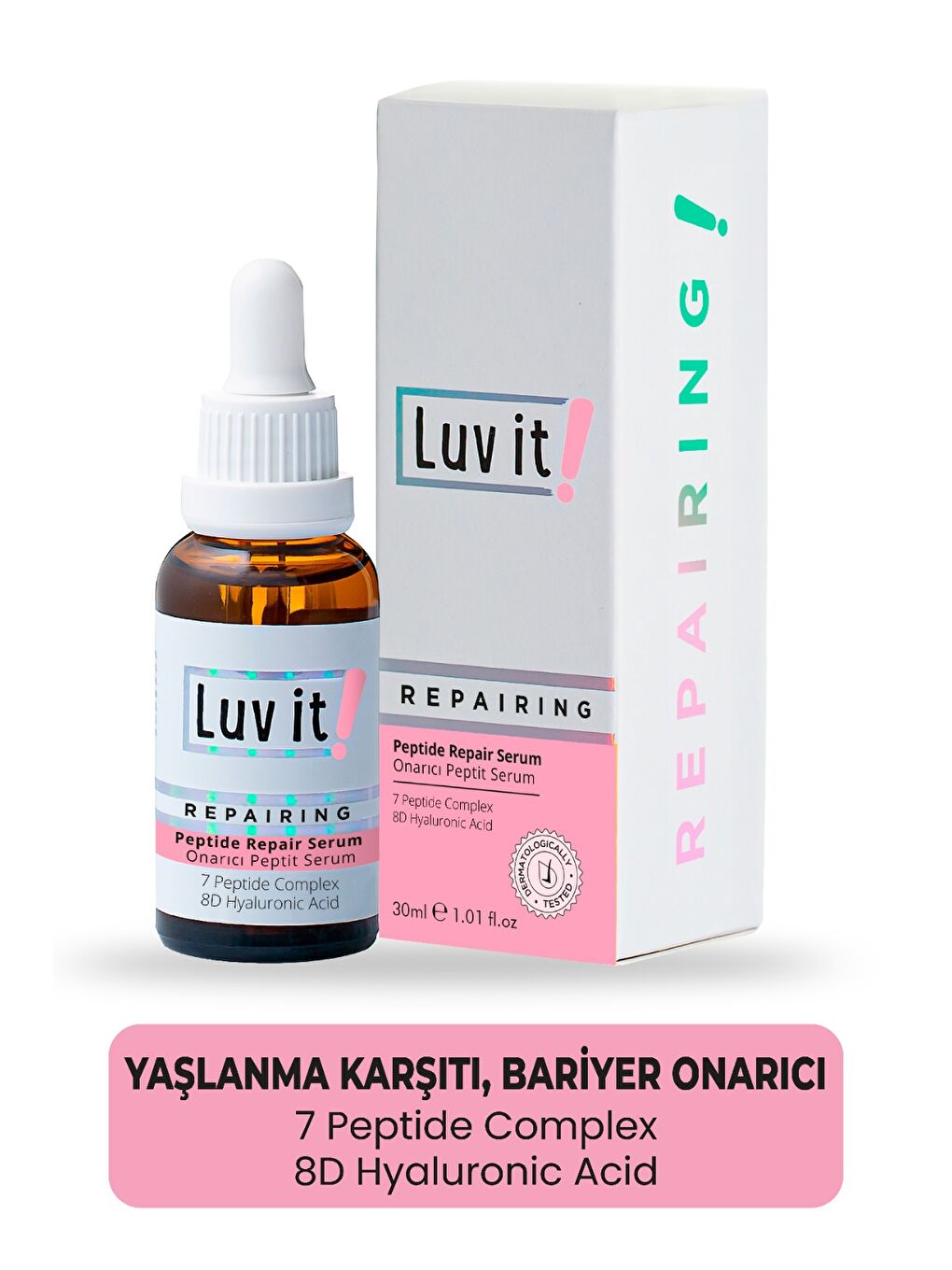 Yaşlanma Karşıtı, Cilt Yenileyici Ve Onarıcı Peptit Serum 30ml