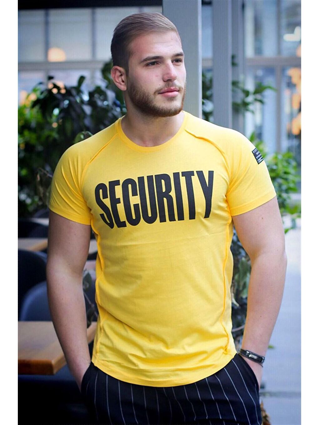Baskılı Sarı Tişört 2880
