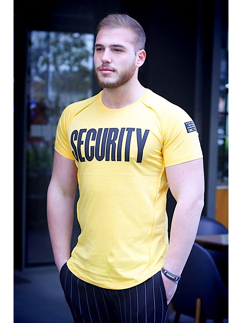 Baskılı Sarı Tişört 2880-1