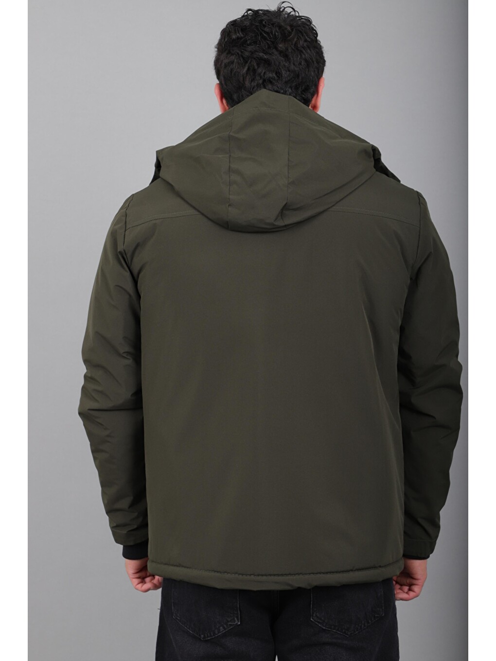 Haki İçi Kürlü Spor Elastanlı Mont/kaban Pldp3016_50509-6