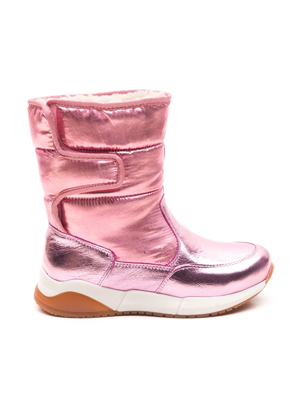Kız Çocuk Pembe Deri Ortopedik Destekli Çocuk Bot