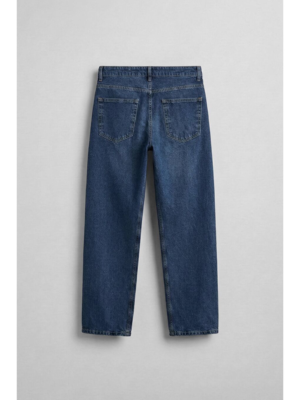 Erkek Baggy Fit Jean Koyu Mavi-1