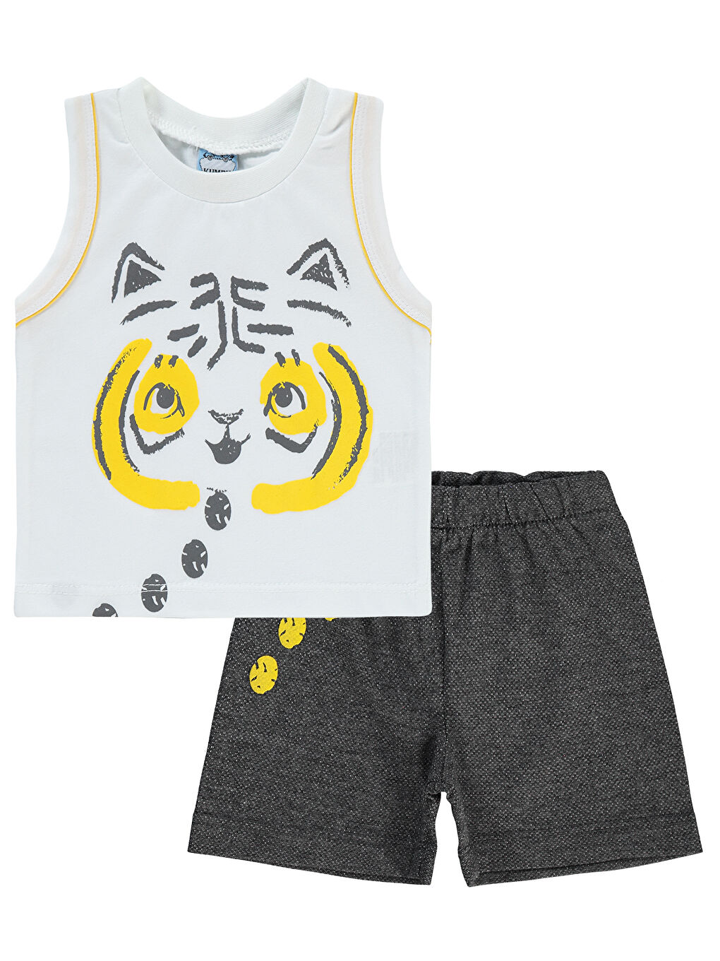 Erkek Bebek Takım 3-12 Ay Beyaz