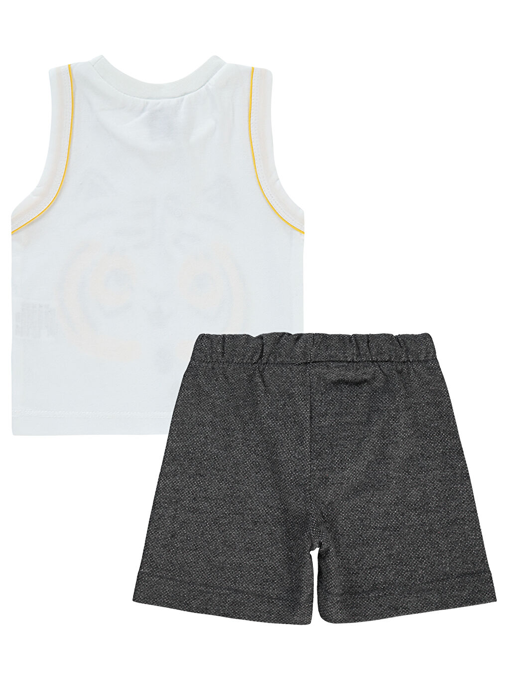 Erkek Bebek Takım 3-12 Ay Beyaz-1