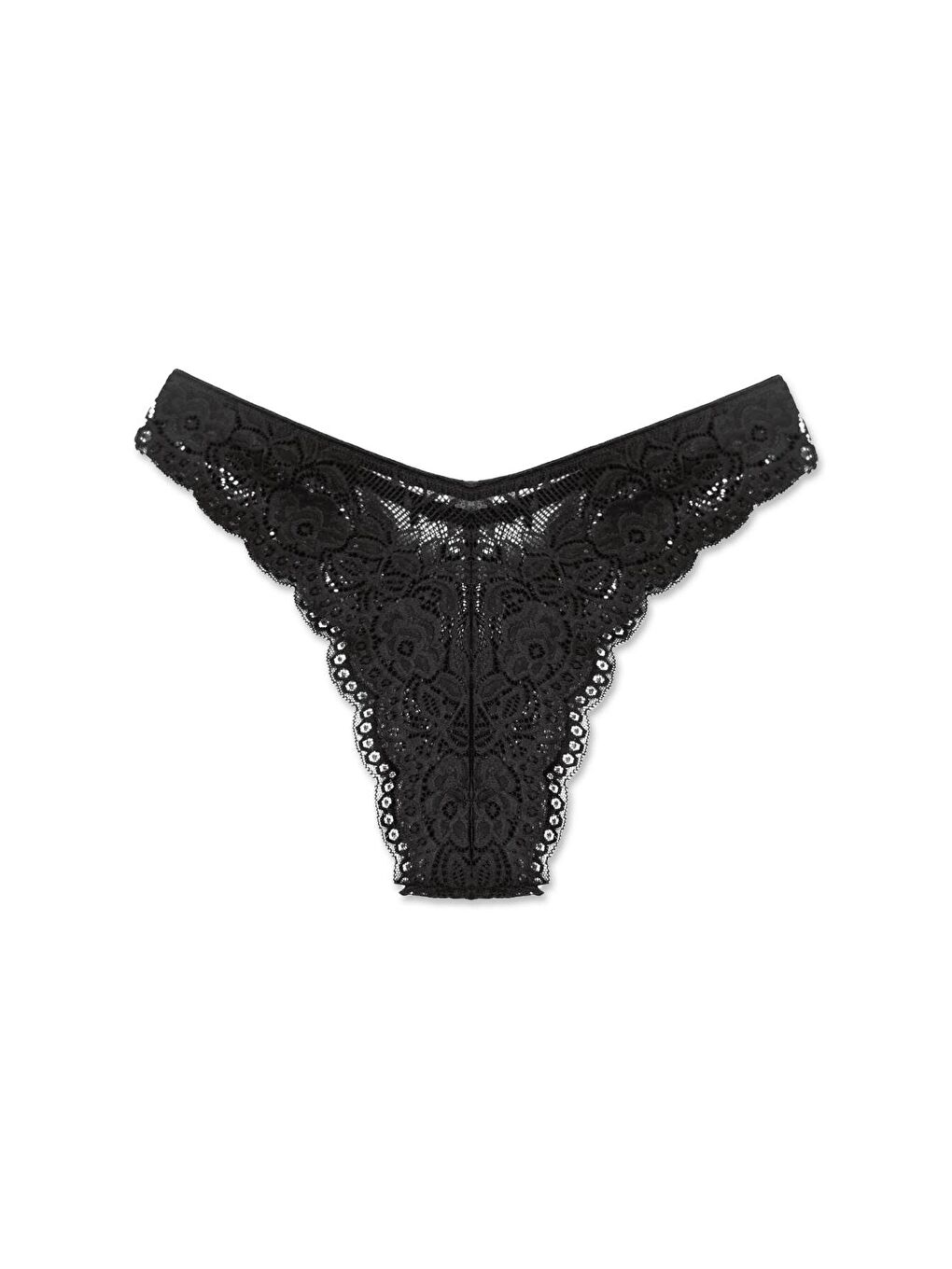 Hnx Kirmizi Brazilian Dantelli Yüksek Bel Kadın Külot 3’lü - 3
